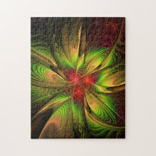 Soft and tenderness fractal fantasy flowers jigsaw puzzle