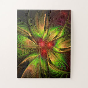 Soft and tenderness fractal fantasy flowers jigsaw puzzle