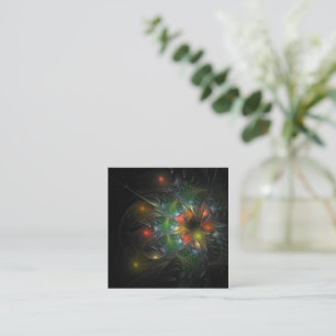 Soft and tenderness fractal fantasy flowers loyalty card