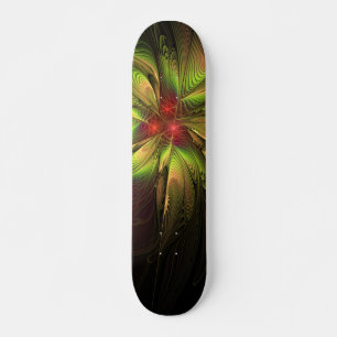 Soft and tenderness fractal fantasy flowers skateboard