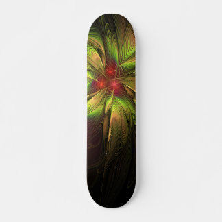 Soft and tenderness fractal fantasy flowers skateboard