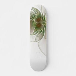 Soft and tenderness fractal fantasy flowers skateboard