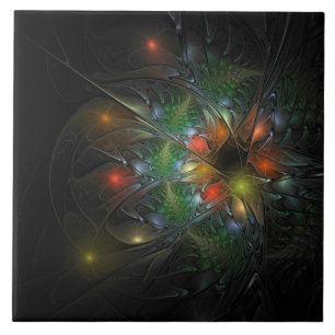 Soft and tenderness fractal fantasy flowers  tile