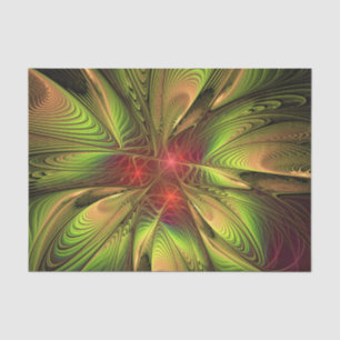 Soft and tenderness fractal fantasy flowers tissue paper