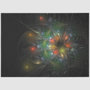Soft and tenderness fractal fantasy flowers tissue paper