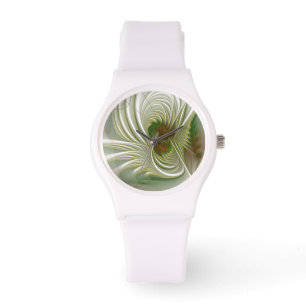 Soft and tenderness fractal fantasy flowers watch