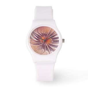 Soft and tenderness fractal fantasy flowers watch