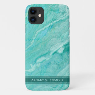 Soft Aqua, Turquoise and Green Agate Case-Mate iPhone Case