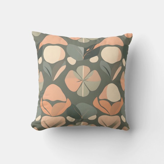 Soft Artistic Pillow - Bold Organic Home Decor (Front)
