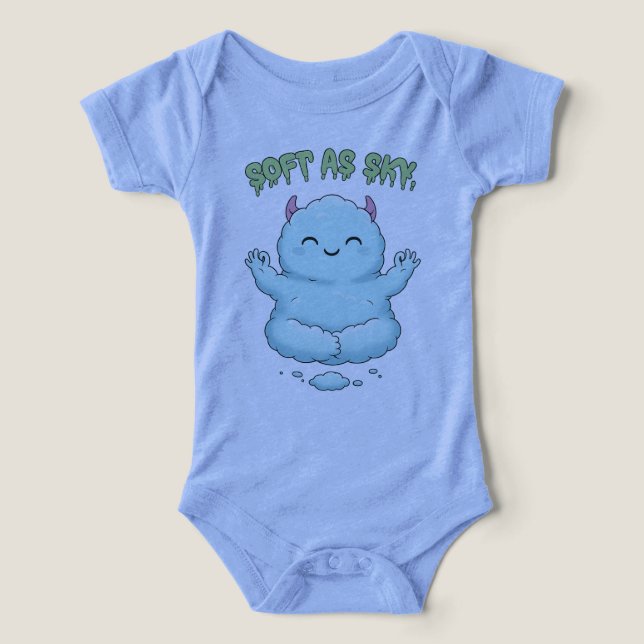 Soft as Sky: Kawaii Cloud Monster Zen Yoga & Medit (Design Front)