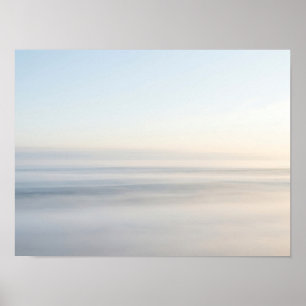 Soft Atmospheric Horizon Minimalist Nature Poster