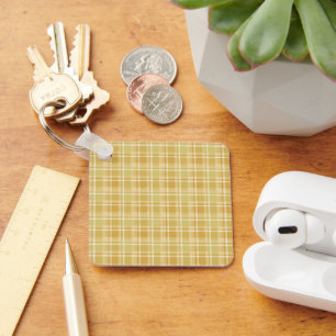 soft autumn plaids key ring