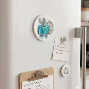 Soft Autumn Pumpkin Fridge Magnet