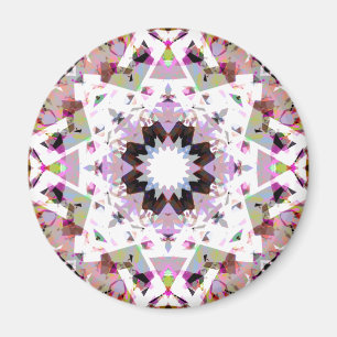 Soft Autumn Purple Green Star for Fall Magnet