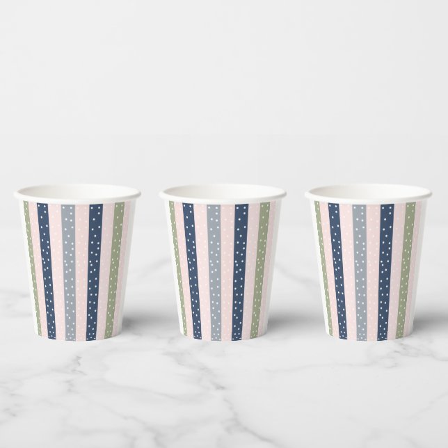 Soft Baby Colors Paper Cups (Multi)