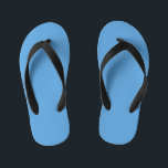 Soft Baby Picton Blue  Kid's Jandals<br><div class="desc">Soft baby picton blue solid colour. 

For special requests or questions,  contact the artist at wafadahdalcreates@gmail.com. 

© Wafa Y. Dahdal - All Rights Reserved.</div>