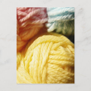 Soft Balls Of Yarn Postcard