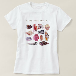 Soft Beach Shell Pattern Design T-Shirt