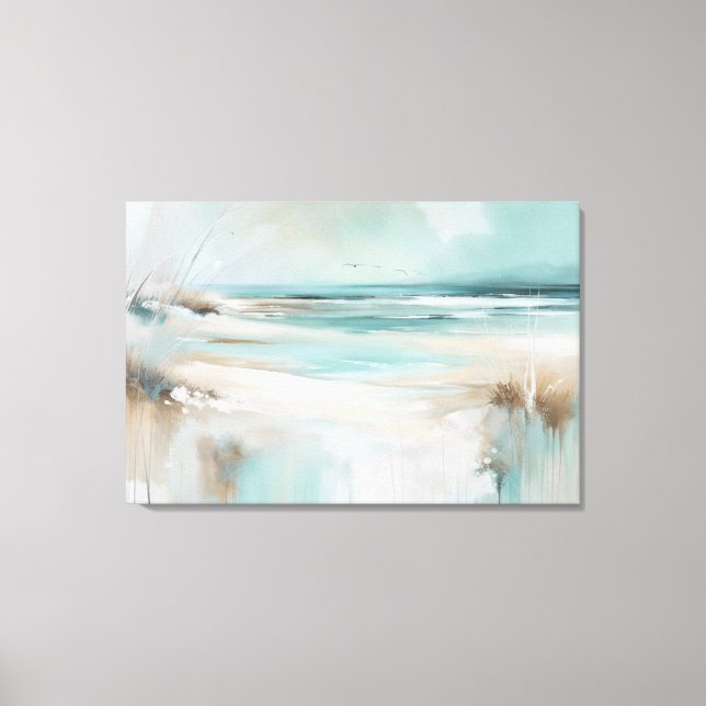 Soft Beachscape Canvas Print (Front)