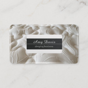 soft beds and mattresses business card