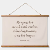 Soft Beige Calligraphy Bible Verse Text