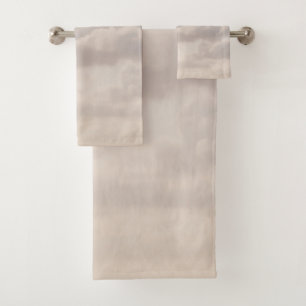 Soft Beige Caribbean Clouds Dream 1 Bath Towel Set