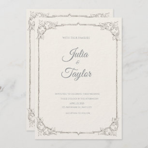 Soft Beige Minimalist Invitation