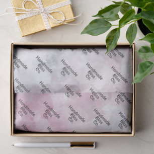 Soft Black Red Marble Tissue Paper