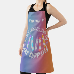 Soft Blended Colors Large Apron