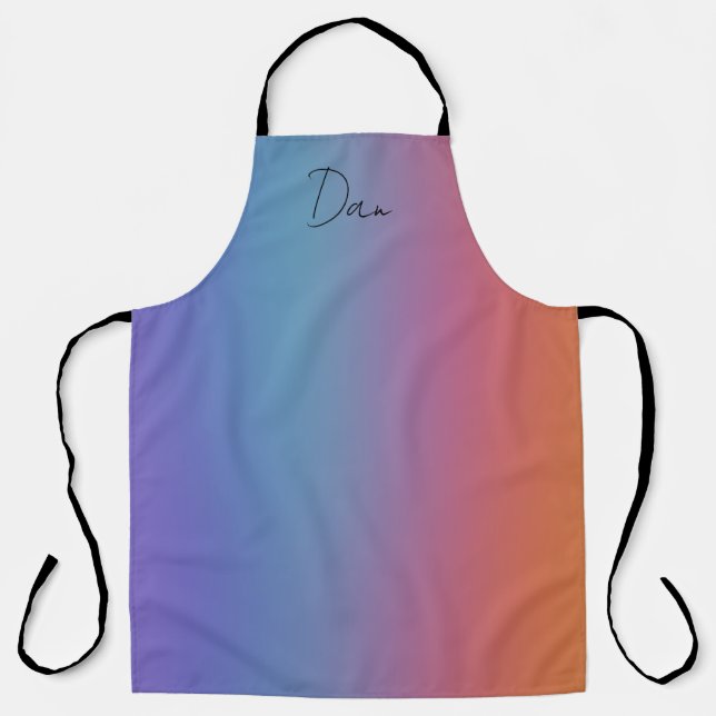 Soft Blended Colours Apron Large (Front)