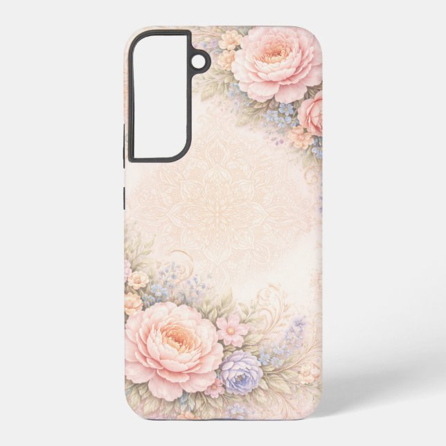 Soft Bloom: Pastel Floral Designer Mobile Case (Back)