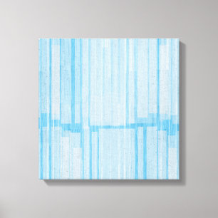 Soft Blue Abstract Lines – Modern Minimalist  Canvas Print