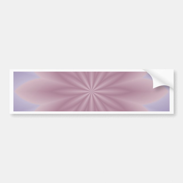Soft Blue and Pink Pattern Bumper Sticker (Front)