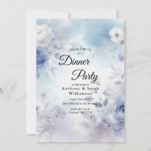 Soft Blue Blossoms and Lavender Mist Invitation