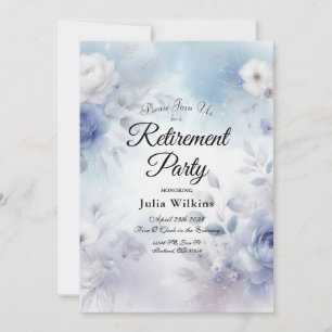 Soft Blue Blossoms and Lavender Mist Invitation