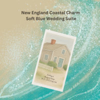Soft Blue Cape Cod Coastal Wedding Cocktail