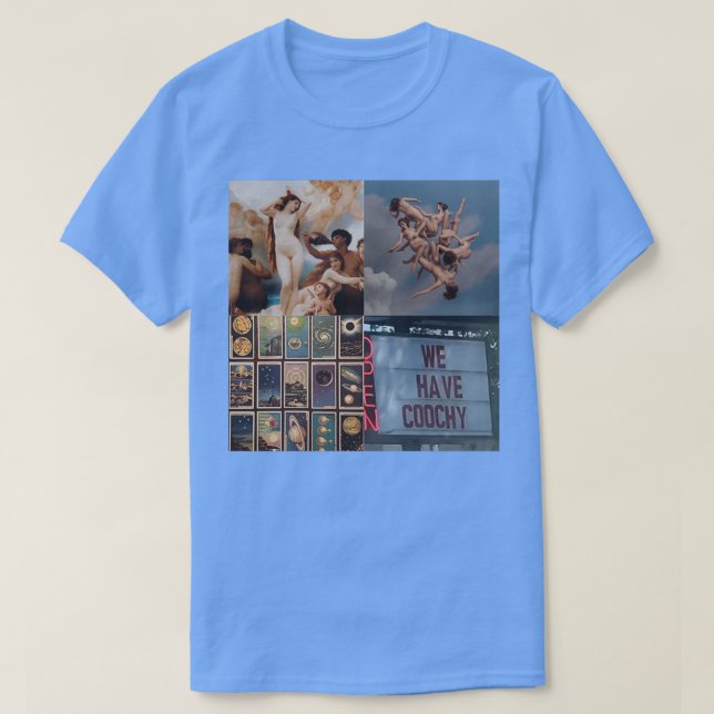 soft blue collage T-Shirt (Design Front)