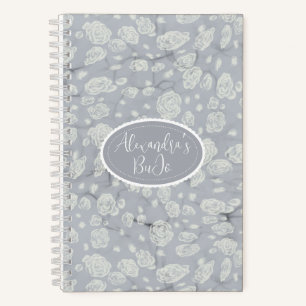 Soft Blue Floral Water’s Bullet Journal