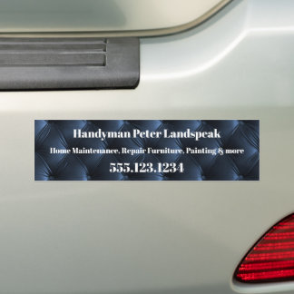 Soft Blue Harlequin Diamond Pattern  Bumper Sticker