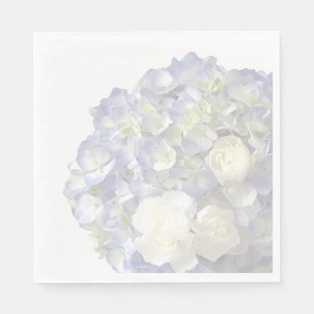 Soft blue hydrangea napkin (Front)