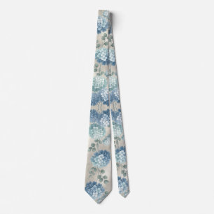 Soft Blue Hydrangea Tie