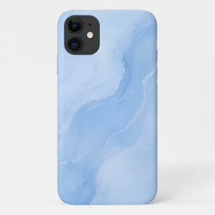 Soft Blue Marble Abstract Pattern Case-Mate iPhone Case