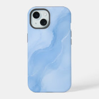 Soft Blue Marble Abstract Pattern