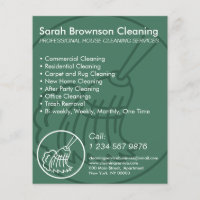 Soft Blue Minimal Home Cleaning House Keeper