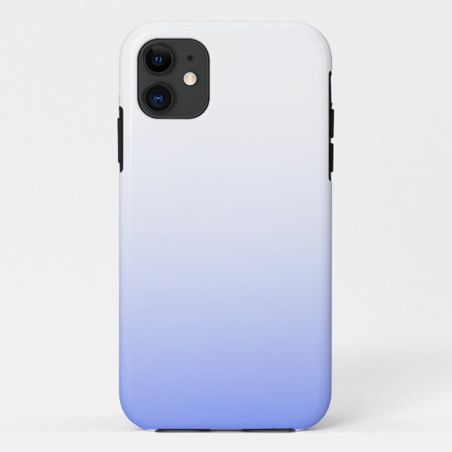 Soft Blue Ombre Case-Mate iPhone Case (Back)