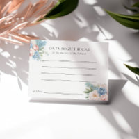 SOFT BLUE PINK FLOWERS BRIDAL SHOWER DATE NIGHT