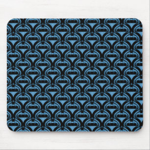 Soft Blue Retro Cool Mousepad