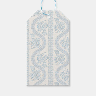 Soft Blue Serpentine Floral, Small Scale Gift Tags