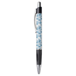 Soft Blue Watercolor Canotype Pattern