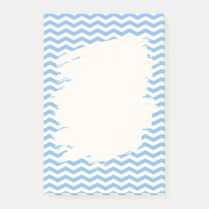 Soft blue zigzag pattern design past-it-notes post-it notes